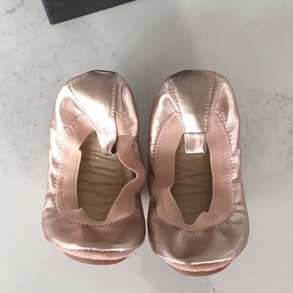 New in Box Yosi Samra Rose Gold Ballet Flats, size 11 - Picture 2 of 6